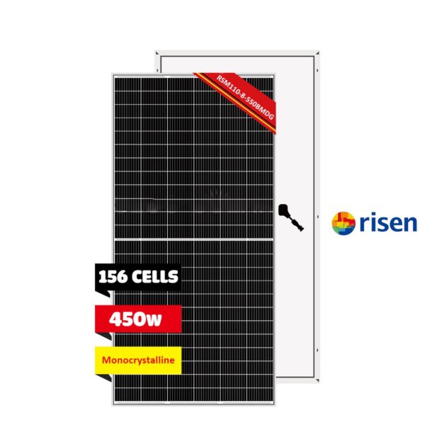 Tấm pin năng lượng mặt trời Risen 450W tấm pin risen 450w Tấm pin năng lượng mặt trời Risen 450W (RS