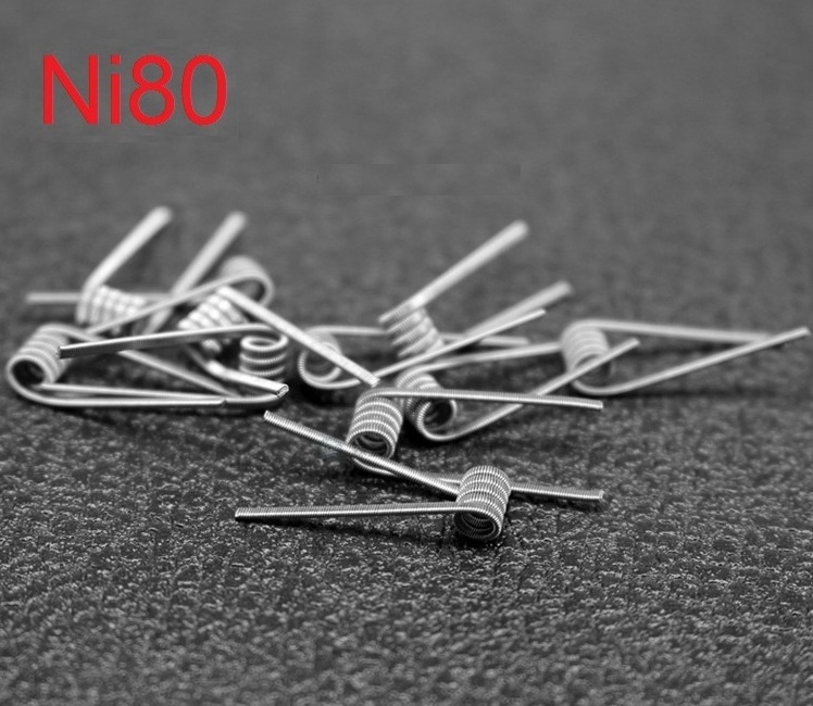 1 cặp (2 cái) lò xo 3 lõi thép coilz Fused Clapton 3 lõi Ni80 lò xo của Kuken Tech đã làm sẵn tiện d