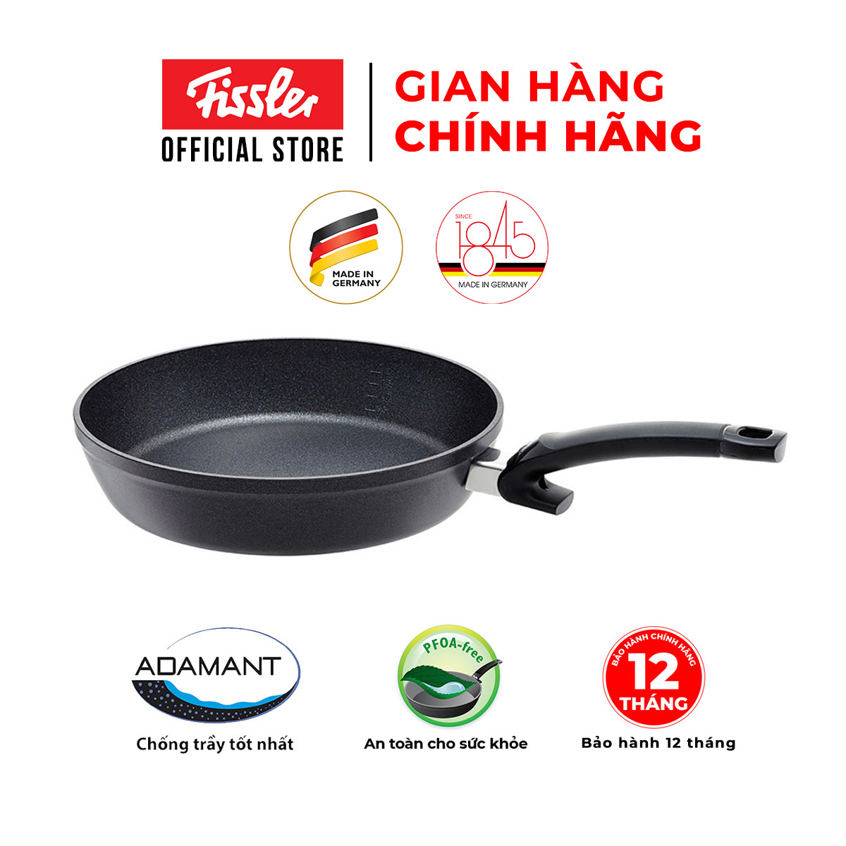 Chảo Fissler Adamant comfort 26cm- Hàng chính hãng