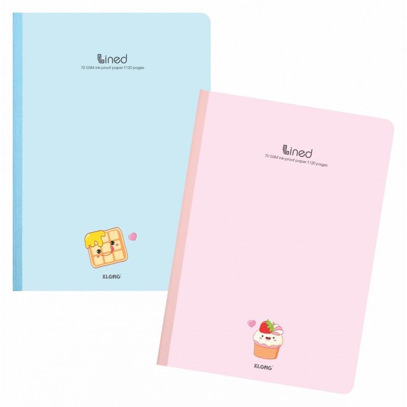 Vở A4 giấy kẻ ngang 500-300-120 trang Klong may dán gáy VPP Tuệ Minh tập viết không nhòe mực tập sổ