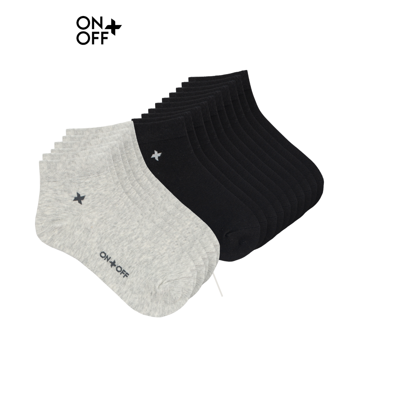 Combo 5 đôi tất vớ nữ cotton mỏng mùa hè thoáng khí Bacis ONOFF 16AE24A035 -16AQ24A115