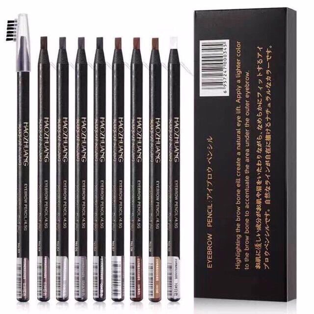 Siêu Rẻ  Chì Xé Kẻ Mày Phẩy Sợi Haozhuang Make Up Milano Eyebrow Pencil Precicion