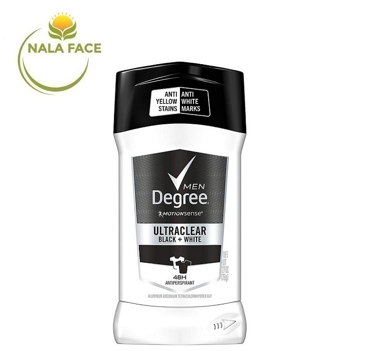 [Hcm]Sáp Khử Mùi Nam Degree Ultra Clear Black 48 Hours 76 (Sáp Trắng)