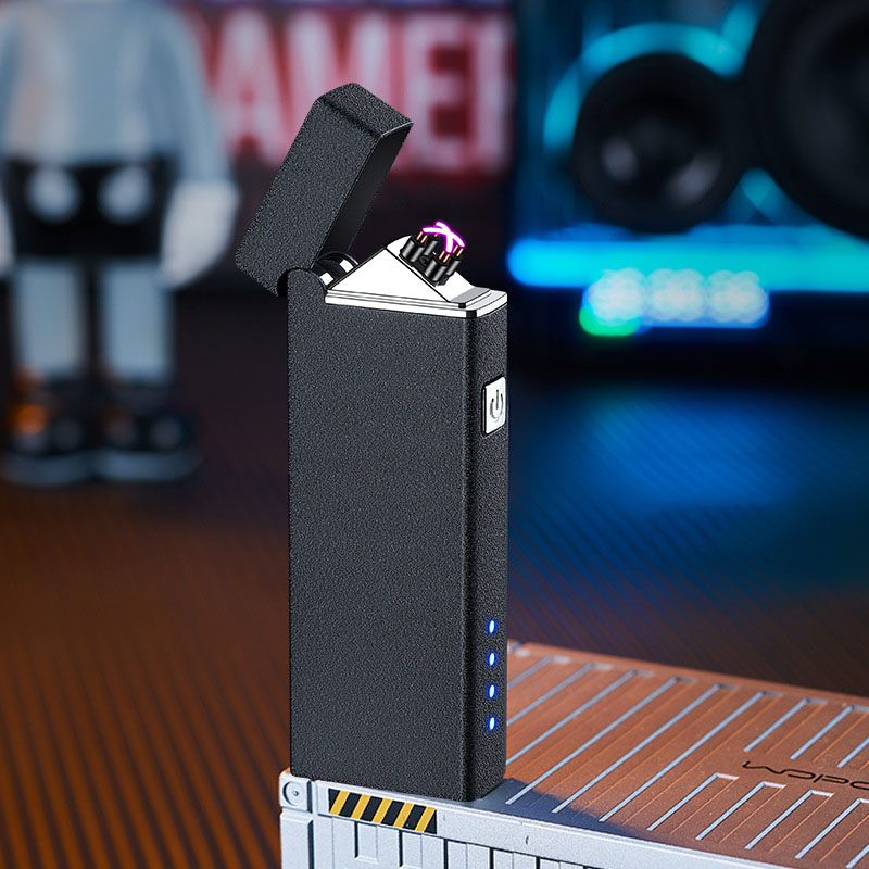 [HCM]bật lửa điện plasma thương hiệu Lighter chống gió nhỏ gọn sạc USB Type-C