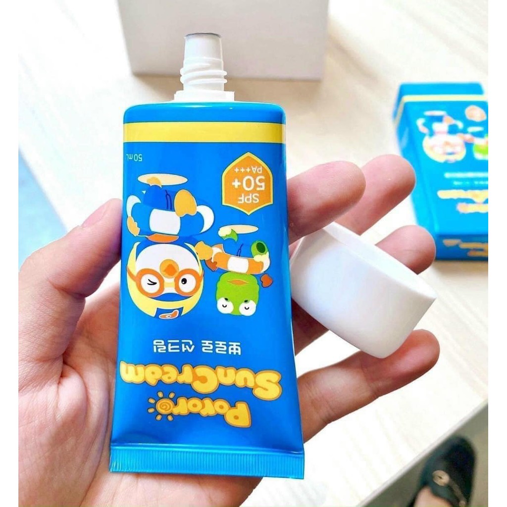 Kem Chống Nắng Pororo Pororo Baolulu Little Penguin Nhập Khẩu Hàn Quốc Cho Trẻ Em Spf50 + Pa + + + 50Ml