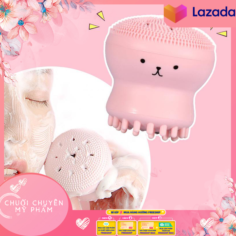 Cọ rửa mặt bạch tuột – Máy rửa mặt bạch tuộc máy rửa mặt mini | Cọ Rửa Mặt Bạch Tuột Silicon Làm Sạch Da Chuyên Sâu – Bạch Tuộc Rửa Mặt Sạch Sâu Loại Bỏ Bụi Bẩn