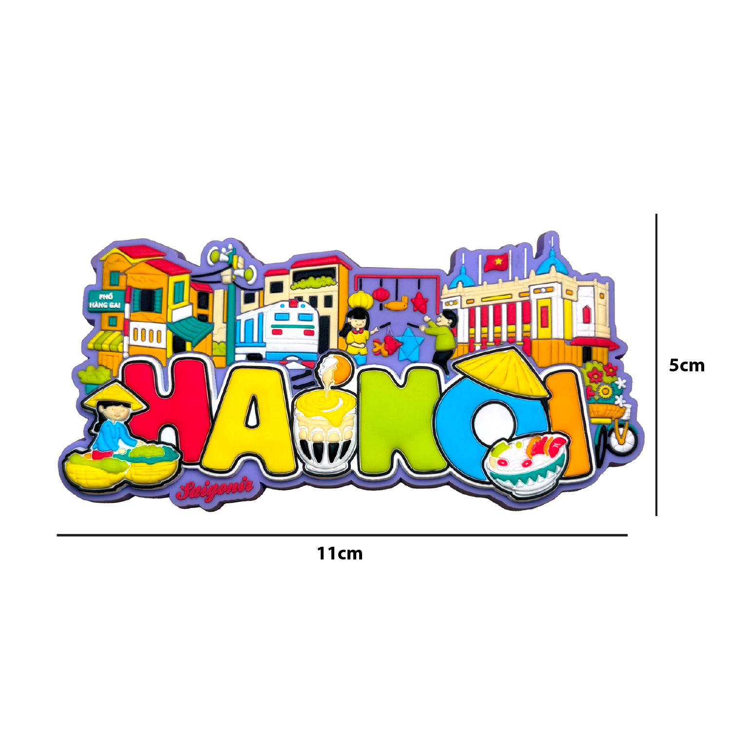 Nam châm hít tủ lạnh hình ảnh các thành phố của Việt Nam Fridge Magnet featuring Vietnam Cities