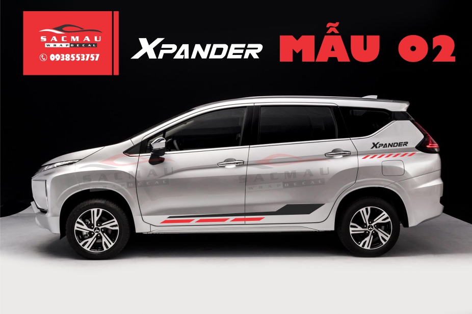 Tem dán xe Mitsubishi Xpander tem dán trang trí xpander cực đẹp