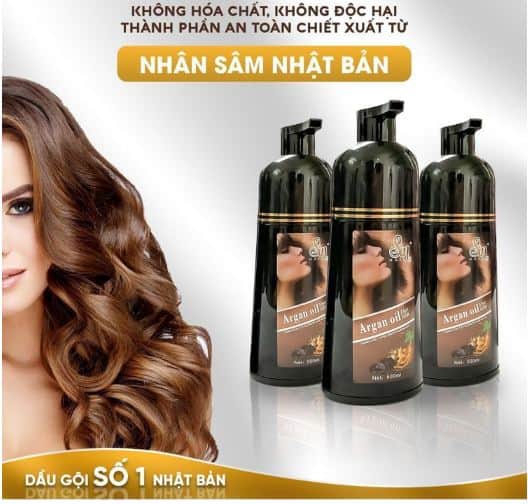 [Hcm]Dầu Gội Phủ Tóc Nâu Sin Hair Chai 500Ml (Chai Nâu)