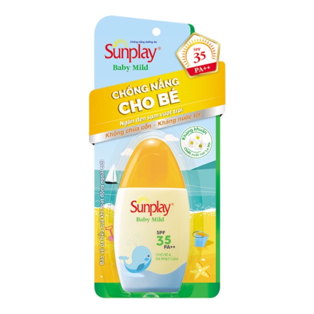 Sunplay Baby Mild Spf35+ Pa++: Sữa Chống Nắng Cho Bé Và Da Nhạy Cảm