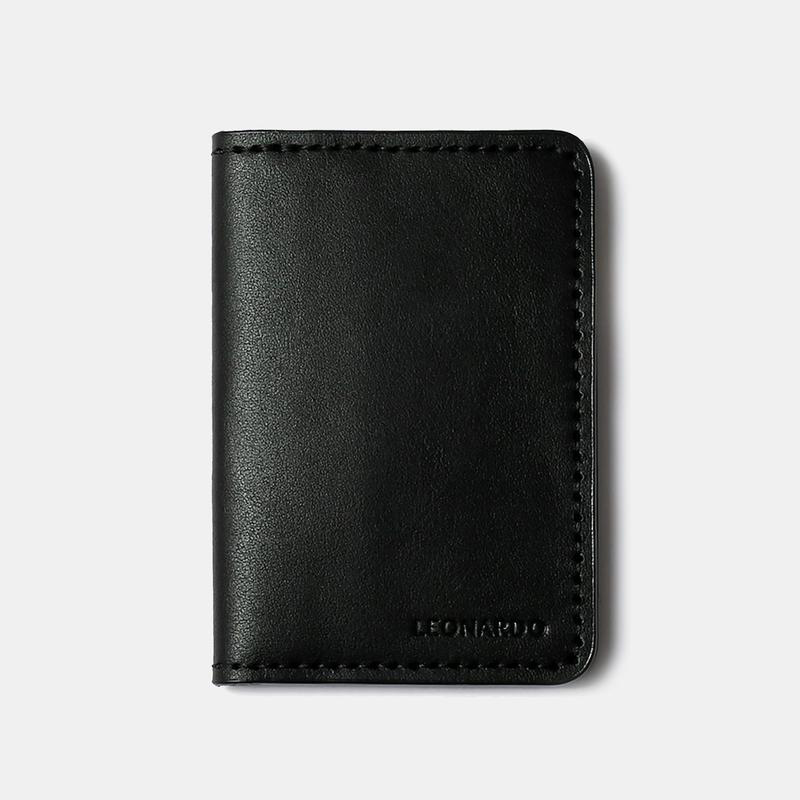 Ví nam Leonardo Feasty đựng Card da nhập khẩu