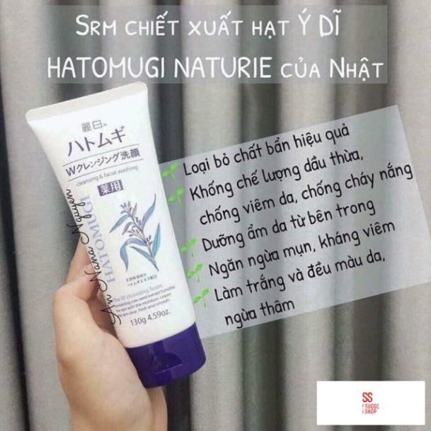 Sữa rửa mặt ý dĩ hatomugi Naturie Nhật Bản
