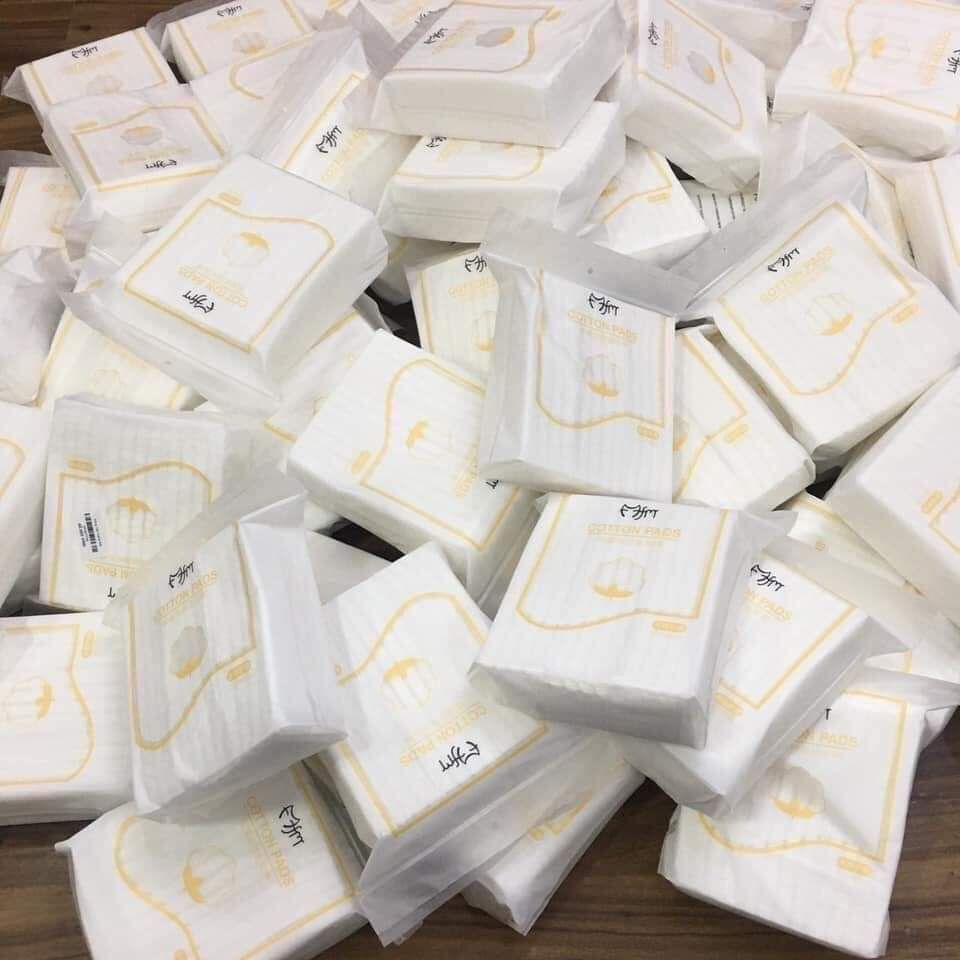 Bông Tẩy Trang 3 Lớp Cotton Pads [Túi 222 Miếng] [Hạ Anh Homeshop]