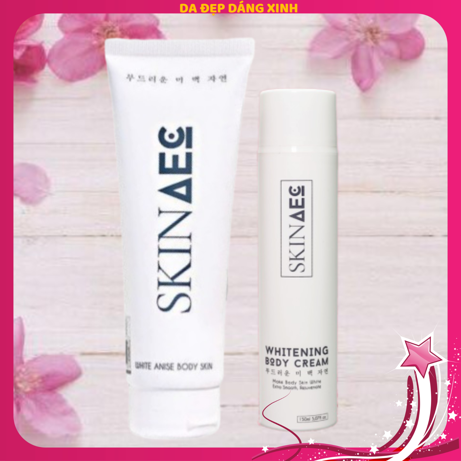 Skin Aec - Bộ Đôi Kích Ủ - Dưỡng Khóa Trắng