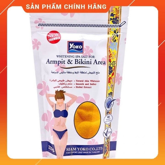 Muối Tắm Tẩy Vết Thâm Vùng Nách Và Bikini Yoko 220G