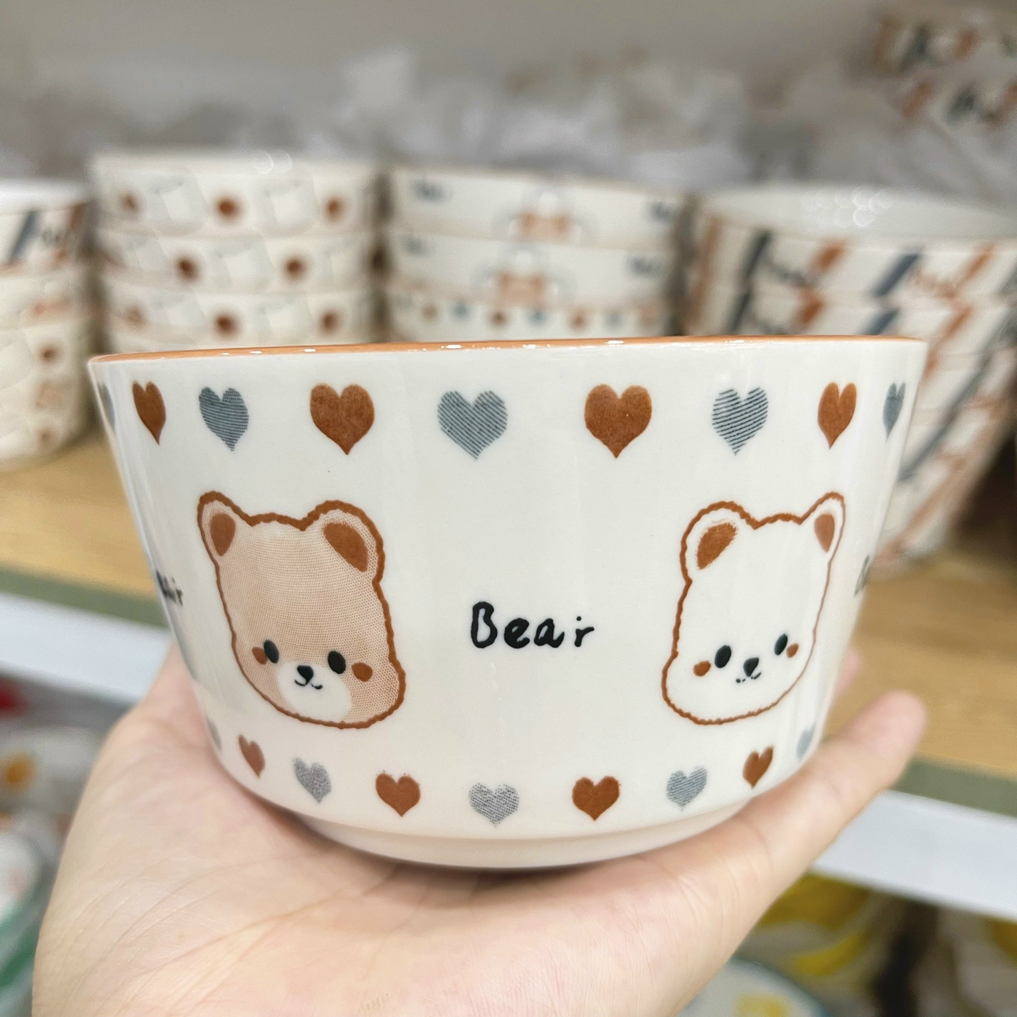 Siêu Sale - Bát Ăn Cơm Bát Chè Đĩa Sứ Chén Dĩa Sứ Dễ Thương Cute Decor Cao Cấp dáng vuông tròn Gấu Đ