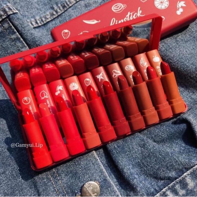 Set Son 10 Cây Heng Fang Nội Địa Trung Tone Nâu Trầm Và Đỏ Vô Cùng Đẹp Và Sang Trọng Chất Son Mượt Có Dưỡng Không Gây Khô Môi