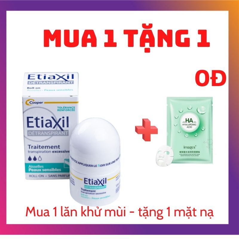 [ Xả Hàng] Lăn Khử Mùi Ngăn Hiệu Quả Hôi Và Viêm Vùng Da Dưới Nách Etiaxil 15Ml