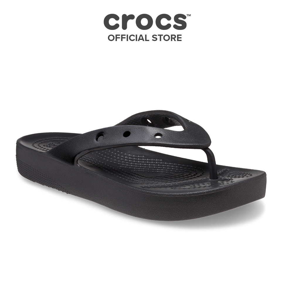 Dép Xỏ Ngón Nữ Crocs Platform Classic - Black