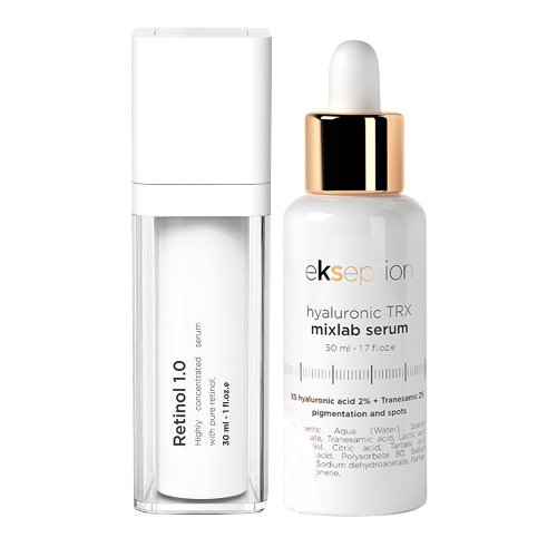 BỘ ĐÔI HỖ TRỢ NÁM DA FUSION RETINOL 1.0 VÀ EKSEPTION HYALURONIC TRX
