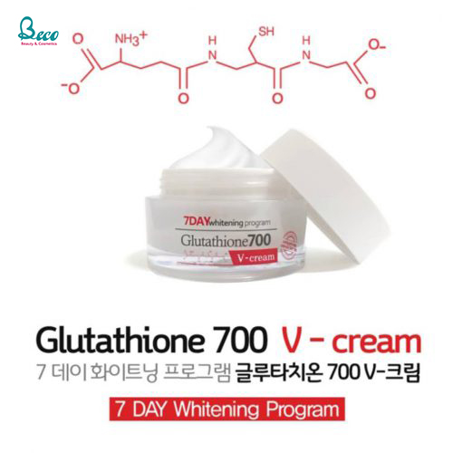 Kem Dưỡng Trắng Da 7Day Whitening Program Glutathione 700 V - Cream 50Ml Hàn Quốc