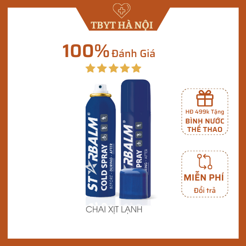 [Chính Hãng] Chai Xịt Lạnh Starbalm 150Ml - Xịt Giảm Đau Nhanh Các Chấn Thương Trong Thể Thao - Nhập Khẩu Hà Lan