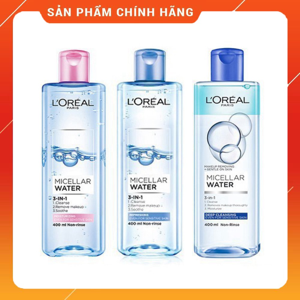 Nước tẩy trang Loreal – LOreal Paris 3-in-1 Micellar Water Mĩ Phẩm Gía Sỉ 89