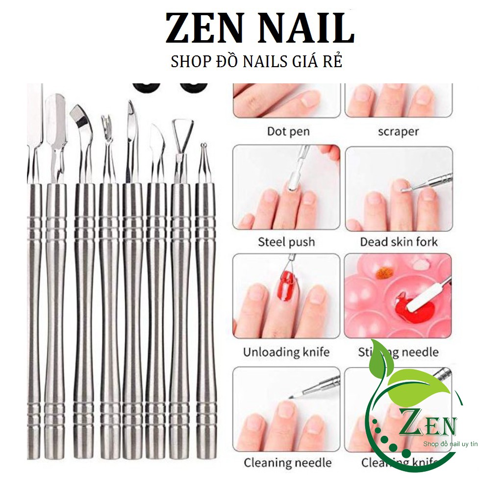 Bộ Dụng Cụ Làm Móng Làm Nail 8 Món