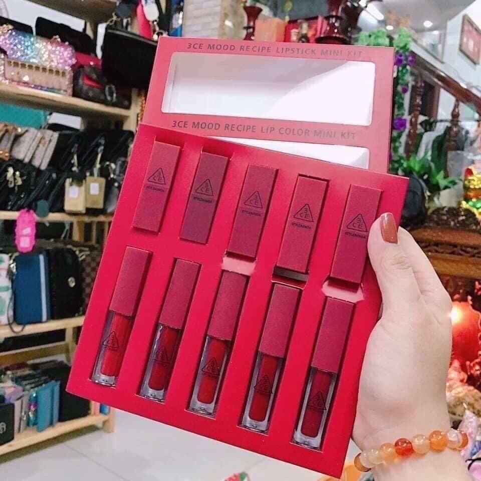 Set son 3BA.C.E  10 cây (5 son kem – 5 son thỏi)