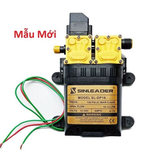 bơm 12v mini đôi kèm adapter 12v