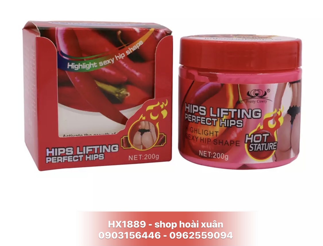 [Hcm]Kem Nở Mông Pretty Cowry Hips Lifting - Kem Nâng Mông - Kem Săn Chắc Mông 200Gr - Hx1889