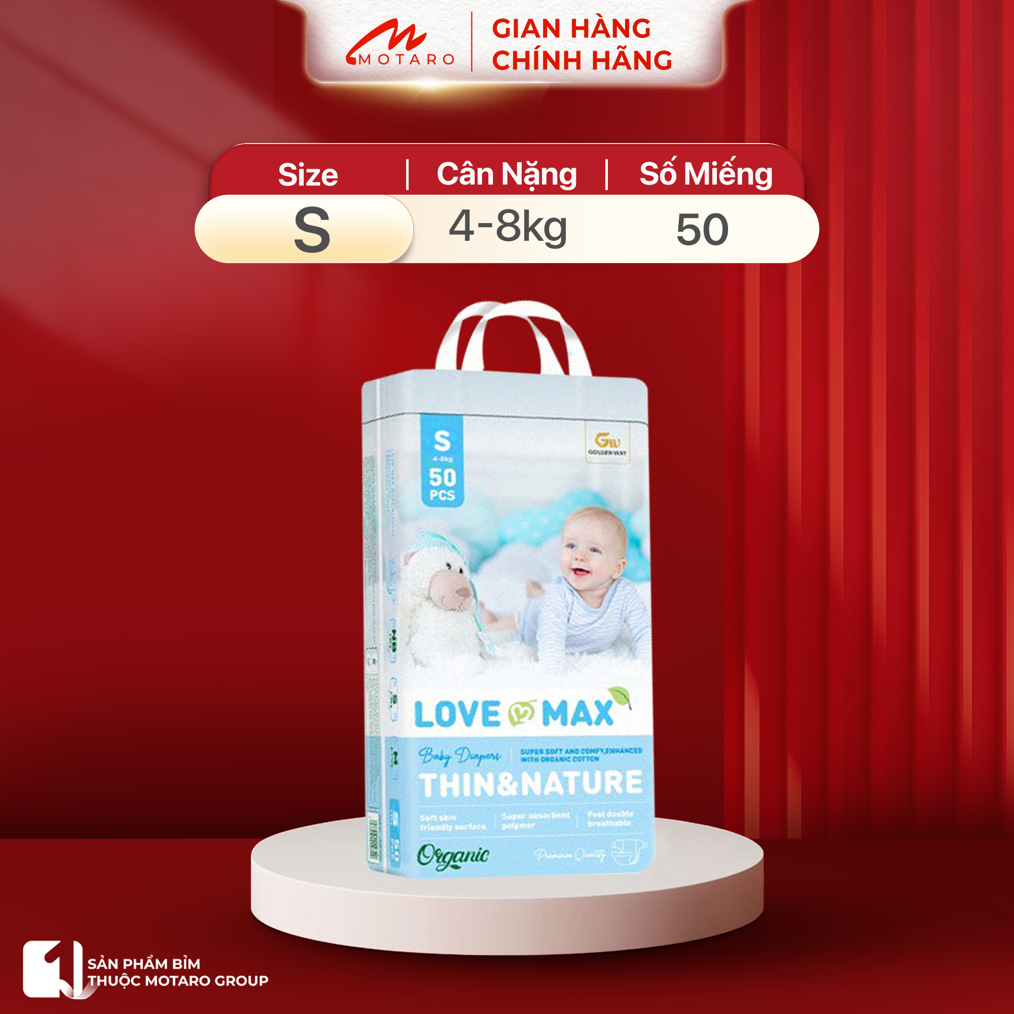 Combo 2 Bịch Tã/bỉm Love Max Mềm Mỏng Thoáng Khí Phù Hợp Cho Mùa Hè