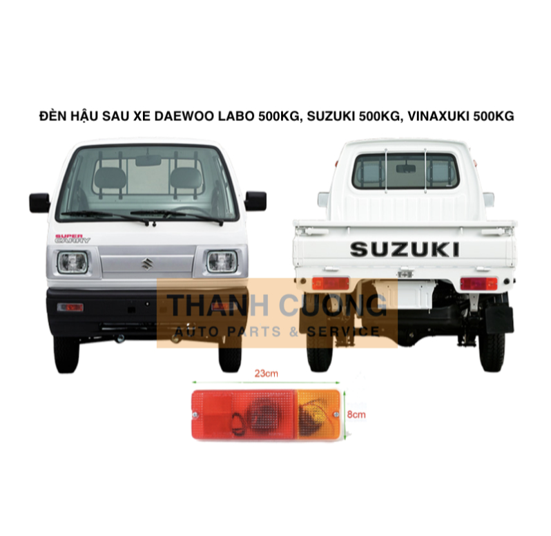 Đèn hậu xe tải Suzuki Carry 500kg Thaco Towner 750kg Vinaxuki 650kg Daewoo Labo 5 tạ