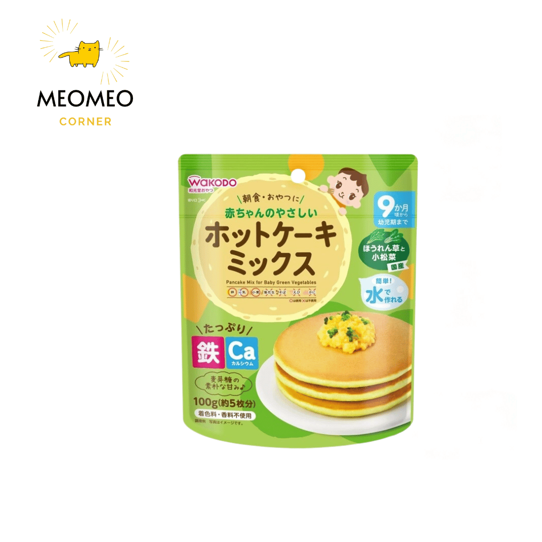 Bột làm bánh Pancake Wakodo cho bé từ 9m+ 100g