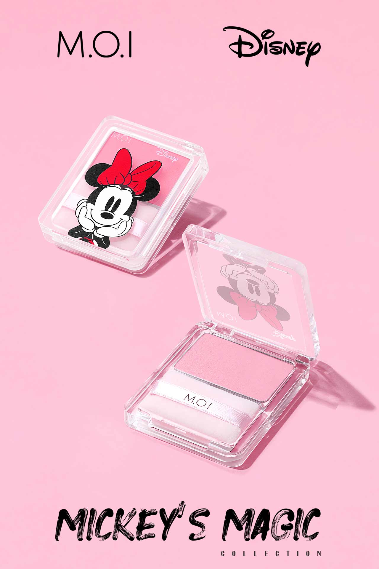 Phấn Má Hồng Moi Cosmetics Mickey Màu Strawberry Phong Cách Nhẹ Nhàng Đằm Thắm Che Phủ Lỗ Chân Lông Và Làm Mờ Khuyết Điểm