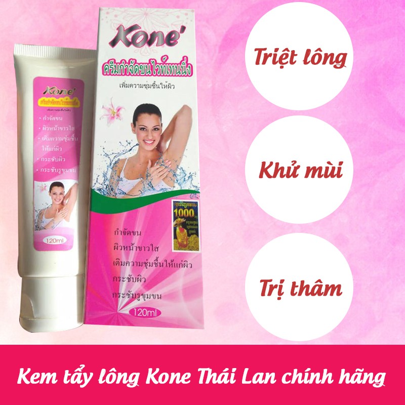 Gel Tẩy Lông Kone Thái Hiệu Quả Trắng Da Se Khít Chân Lông