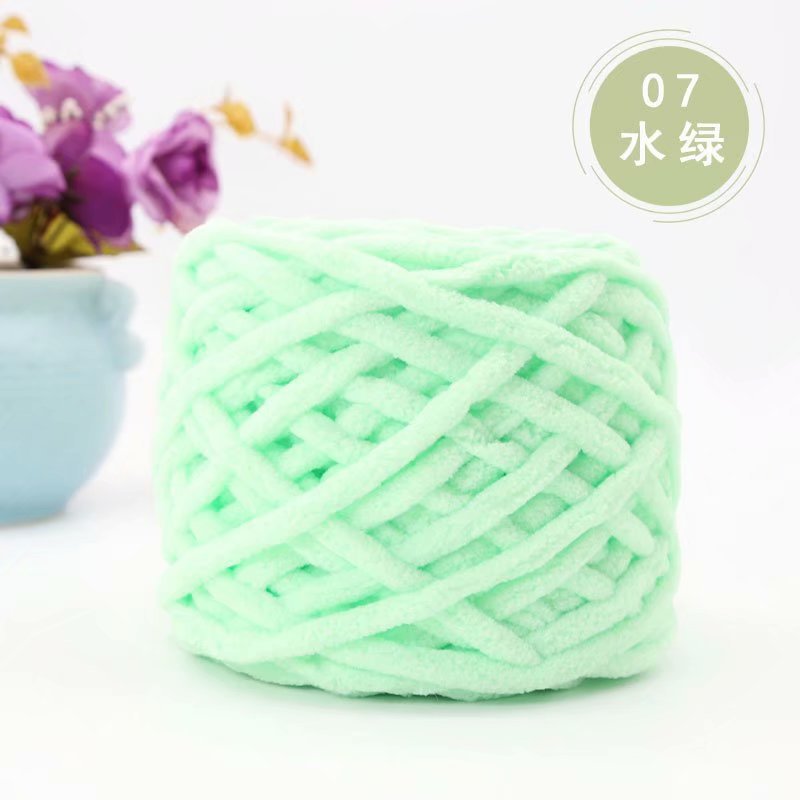 Len nhung đũa sợi kích thước 6mm bông mịn không rụng lông phù hợp đan đồ mua đông thú bông 100gram 1 cuộn