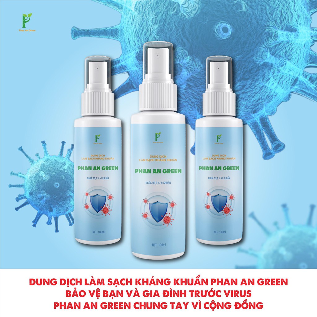 Xịt Khử Khuẩn Cá Nhân Xịt Khử Khuẩn Pa Green 100Ml Mã Cn04