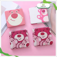 gương trang điểm mini gập gọn vuông nhỏ gương soi makeup cầm tay bỏ túi hình gấu lotso