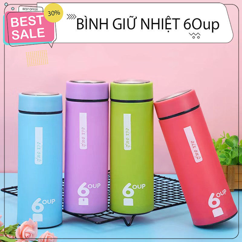 Bình đựng nước Bình giữ nhiệt 6 OUP chống nắng Bình thuỷ tinh bọc nhựa chống vỡ siêu bền đẹp nhiều m