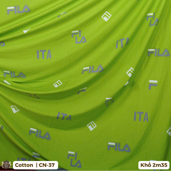 Vải may ga gối COTTON 100% Khổ 2m35 bóng mịn mềm mại hình hoa lá đẹp mắt chuyên dùng may chăn ga gối