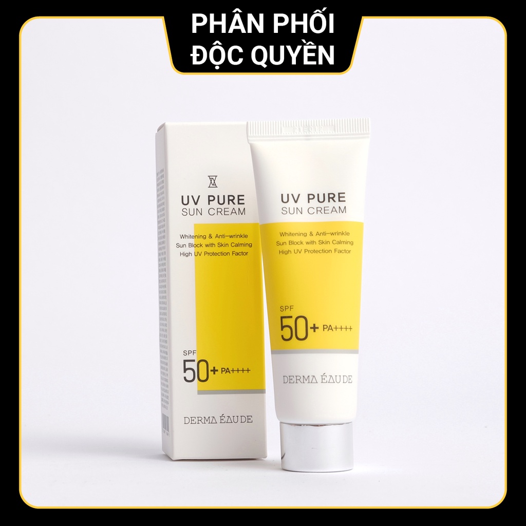 Kem chống nắng DERMA EAUDE UV Pure Sun Cream SPF50+ PA++++ Hàn Quốc 50g