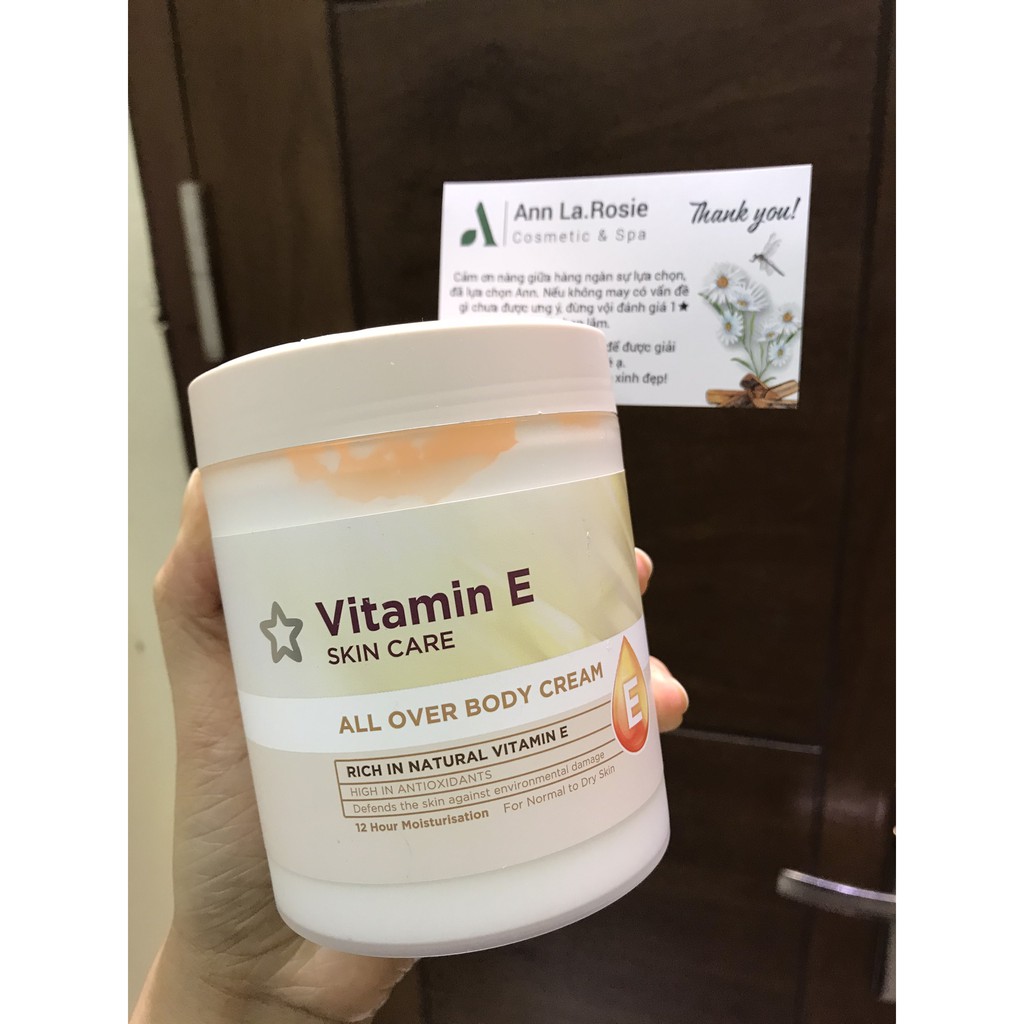 Hũ Dưỡng Thể Superdrugs Vitamin E Body Cream