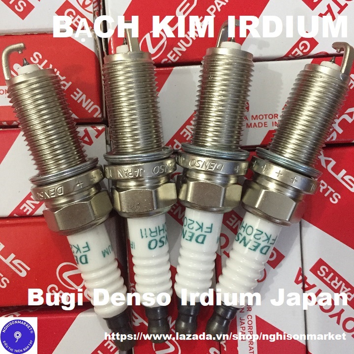 Bộ 4 Bugi Ô tô bạch kim Denso Irdium Japan Innova Fortuner và các dòng xe tương tự