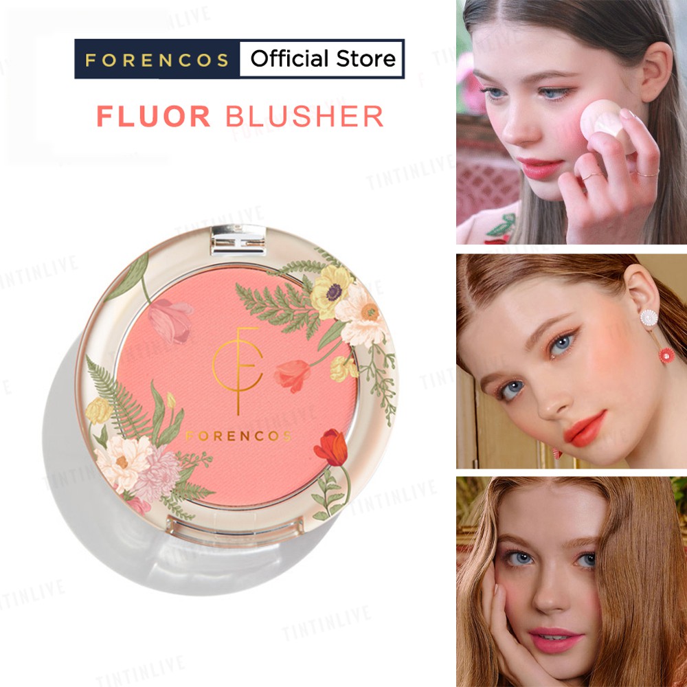 [Hcm]Phấn Má Hồng Forencos Fluor Blusher 5G Chính Hãng Hàn Quốc