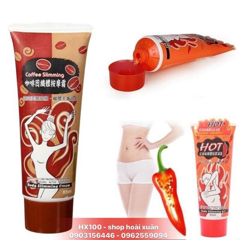 [HCM]Kem Tan mỡ Cà phê và ớt Body Sliming Cream Yilibalo - Gel tan mỡ Hot Body slimming gel Yilibalo - HX100