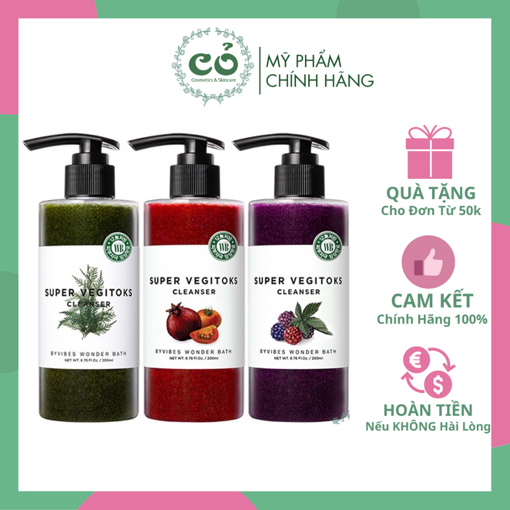 [HCM]Sữa rửa mặt rau củ super Vegitoks cleanser thành phần của sản phẩm hoàn toàn lành tính và an toàn cho người sử dụng chất lượng và công dụng của sản phẩm đảm bảo như mô tả