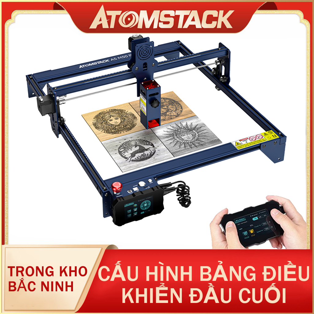 ATOMSTACK A5 M50 PRO máy khắc laser mini máy cắt laser 40W Laser-Khắc dưa hấu dừathép không gỉ ván é