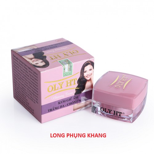 Kem Dưỡng Trắng Da - Giữ Ẩm - Chống Nắng OLY HT Long Phụng Khang (25g) Màu Hồng Chính Hãng