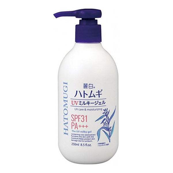 Sữa Dưỡng Thể Chống Nắng Reihaku Hatomugi SPF31 PA+++ UV Care Moisturizing Milky Gel 250ml.
